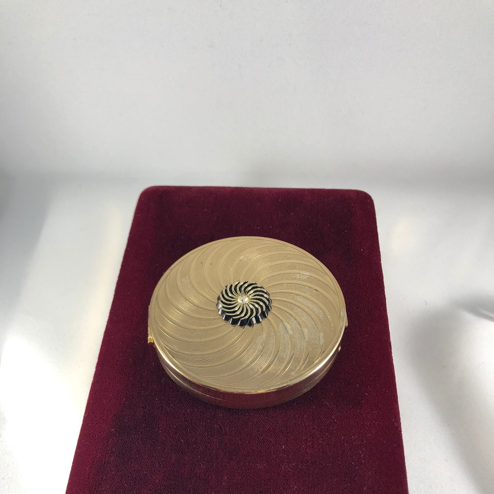 Vintage Volupte Mirror Dimensional Swirl Compact